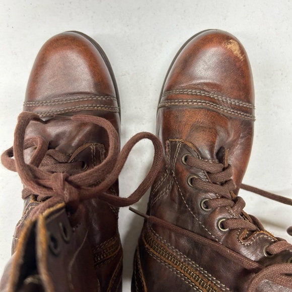 Steve Madden SZ 9 brown leather boots - Picture 3 of 5